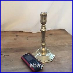 £20 Off 17th Century Brass Candlestick Antique Rare Early 17 Th Century Flanders