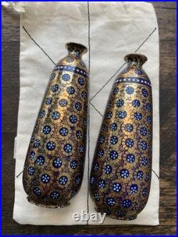 2 RARE Antique Ernst Wahliss Turn Vienna Vases 1910 EARLY ART DECO design