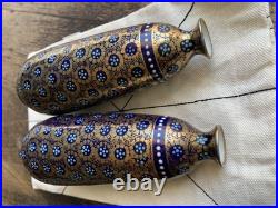 2 RARE Antique Ernst Wahliss Turn Vienna Vases 1910 EARLY ART DECO design