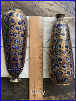 2 RARE Antique Ernst Wahliss Turn Vienna Vases 1910 EARLY ART DECO design