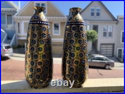 2 RARE Antique Ernst Wahliss Turn Vienna Vases 1910 EARLY ART DECO design