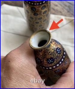 2 RARE Antique Ernst Wahliss Turn Vienna Vases 1910 EARLY ART DECO design