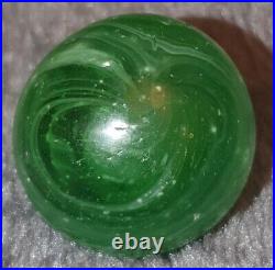 31/32- Big Rare Early Grenier German Handmade Antique Marbles (GP) NM