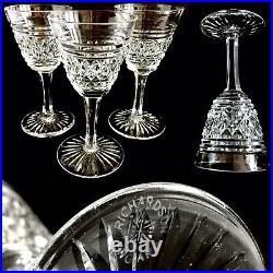 3 Rare Antique (1920s) Richardson Crystal Liquor Glasses (4.5/12cm, 108g Each)