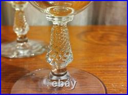 5 RARE ANTIQUE Frond BY ROCK SHARPE CRYSTAL, ICED TEA GLASS