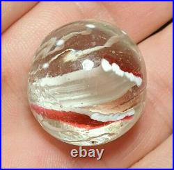 7/8+ Very Rare Early End Of Cane Caged Double Ribbon Antique Marbles (gp) MM