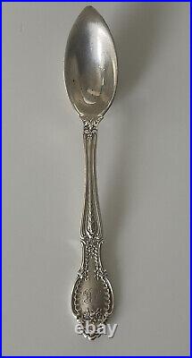 8 Rare Antique Tiffany Sterling Grapefruit Spoons, 8 Different Unique Patterns