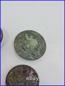 9x rare antique late 18th, early 19th C metal Buttons inc Master of Hunt Button