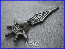 ANCIENT RARE Bronze Fibula Brooch Early Slavic 5 8 century AD