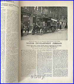 ANTIQUE 1908 MOTOR MAGAZINE-RARE EARLY AUTOMOBILE withPACKARD CAR ADVERTISEMENT