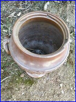 ANTIQUE EARLY 19thC RARE STONEWARE SALT GLAZED POTTERY WATER FONT