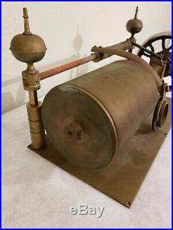 ANTIQUE EARLY 5 CYLINDER PHONOGRAPH (brass metal) was treadle powered RARE