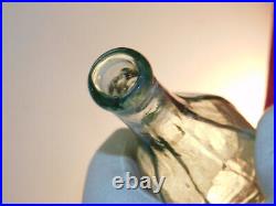 ANTIQUE EARLY GLASS SALAD OILS rare PONTIL 8 & 10 PANEL SIDED BOTTLES 1850's ANTIQUE EARLY GLASS SALAD OILS rare PONTIL 8 & 10 PANEL SIDED BOTTLES 1850's