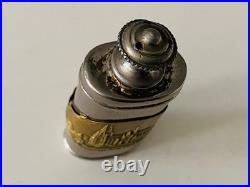 ANTIQUE EAU DE COLOGNE METAL BOTTLE Koln Cathedral Germany D. R. G. M. Vintage RARE