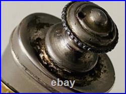 ANTIQUE EAU DE COLOGNE METAL BOTTLE Koln Cathedral Germany D. R. G. M. Vintage RARE