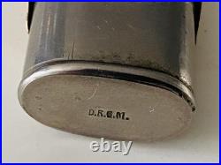 ANTIQUE EAU DE COLOGNE METAL BOTTLE Koln Cathedral Germany D. R. G. M. Vintage RARE