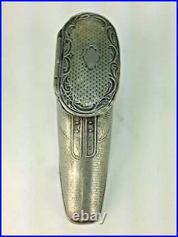 ANTIQUE Early 19th Century Rare Metal Pewter Shoe-Shaped Snuff Box