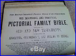 ANTIQUE FAMILY HOLY BIBLE SALESMAN SAMPLE CIRCA LATE 1800s/Early 1900s RARE