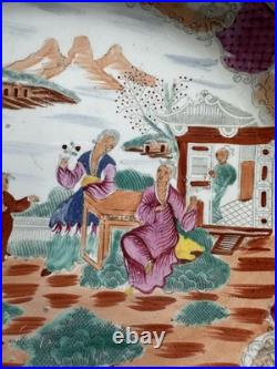 ANTIQUE PORCELAIN DISH circa early 1800 VERY RARE BOY AT WINDOW GEORGIAN