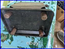 ANTIQUE RARE KELLOGG TOASTER EARLY ELECTRIC WOOD HANDLES TAG Koiled Kord parts