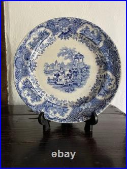 A Dozen RARE Spanish Beauties Early 19th Century Staffordshire Pottery Plates