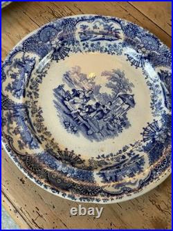 A Dozen RARE Spanish Beauties Early 19th Century Staffordshire Pottery Plates