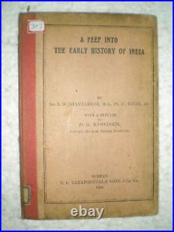 A PEEP INTO THE EARLY HISTORY OF INDIA -maurya gupta RARE ANTIQUE BOOK 1920