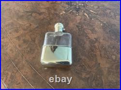 A RARE ANTIQUE GILDED GENTLEMAN'S WHISKEY HIP FLASK, EARLY 1900's