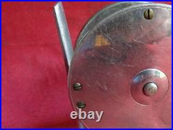 A Rare Antique Early 20th Century Heaton's Made 3 Nickel Plated Trout Fly Reel