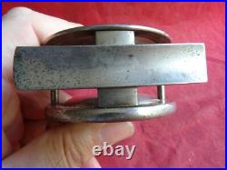 A Rare Antique Early 20th Century Heaton's Made 3 Nickel Plated Trout Fly Reel