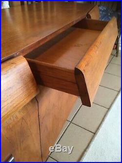 A Rare Bowfronted Early Teak And Afromosia Sideboard. Danish Style. C1960