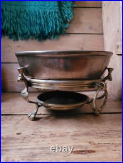A Rare Early Brass Brazier And Bronze Bowl 17th Century paktong bowl