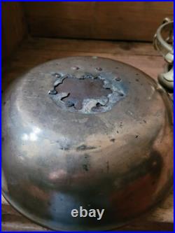 A Rare Early Brass Brazier And Bronze Bowl 17th Century paktong bowl