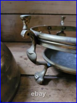 A Rare Early Brass Brazier And Bronze Bowl 17th Century paktong bowl