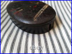 A Rare Georgian Toleware Snuff Box And Early Miniature Scales