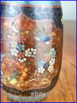 A Rare Japanese Cloisonne Vase in the manner of Namikawa Yasuyuki's Early Work