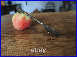 A Super Rare Early Brass Pastry Wheel with Spoon In Good Condition