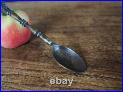 A Super Rare Early Brass Pastry Wheel with Spoon In Good Condition