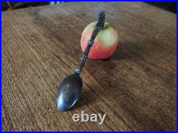A Super Rare Early Brass Pastry Wheel with Spoon In Good Condition