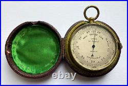 A Very Rare & Early Dent Pocket Barometer & Altimeter -cased & Fully Working A Very Rare & Early Dent Pocket Barometer & Altimeter -cased & Fully Working