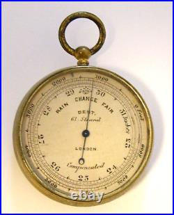 A Very Rare & Early Dent Pocket Barometer & Altimeter -cased & Fully Working A Very Rare & Early Dent Pocket Barometer & Altimeter -cased & Fully Working