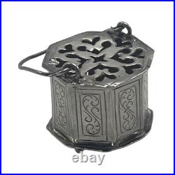 A Very Rare Early Dutch Silver Novelty Miniature Brazier, c. 1770 (F3911)