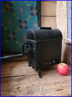 A Very Rare Early Wrought Iron Coffee Roaster