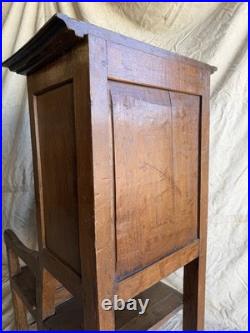 A rare early 19th century antique oak Porter's chair