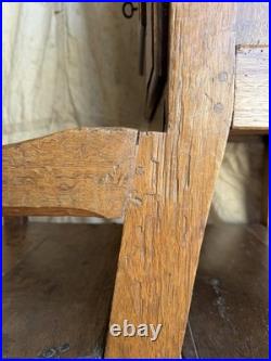A rare early 19th century antique oak Porter's chair