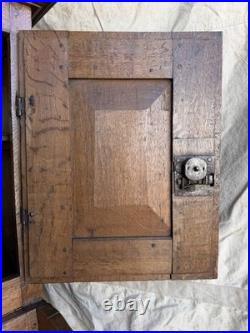A rare early 19th century antique oak Porter's chair