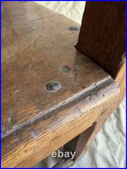 A rare early 19th century antique oak Porter's chair