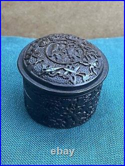 A very rare and early Antique Chinese lacquer pill box