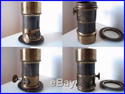 Alexis Gaudin Petzval 200mm f4 Very Early French Antique Brass Lens c1856 RARE