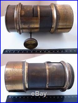 Alexis Gaudin Petzval 200mm f4 Very Early French Antique Brass Lens c1856 RARE